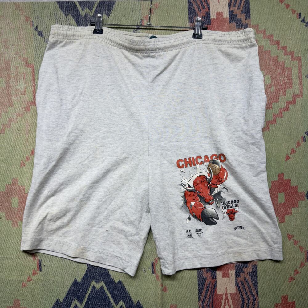 Vintage Chicago Bulls 90s Nutmeg Shorts Size XL